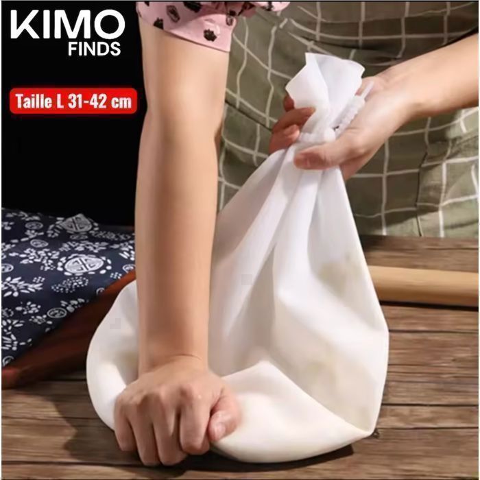Sac de pâte à pétrir en Silicone Taille 31/41cm 3/6Kg, sac mélangeur farine pour pain, pâtisserie, Pizza, cuisson antiadhésive