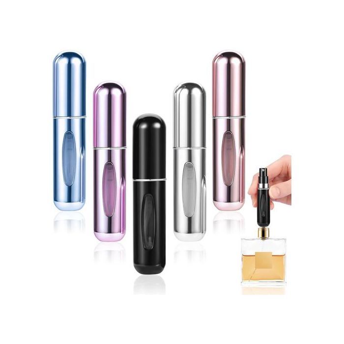 Vaporisateur Parfum Voyage 5 Pcs , Vaporisateur Parfum Rechargeable 5ml Avec Fenêtre Visible