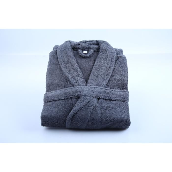 Peignoir - GENERIC - Alpha R2180 - Gris - Taille M - Doux et absorbant