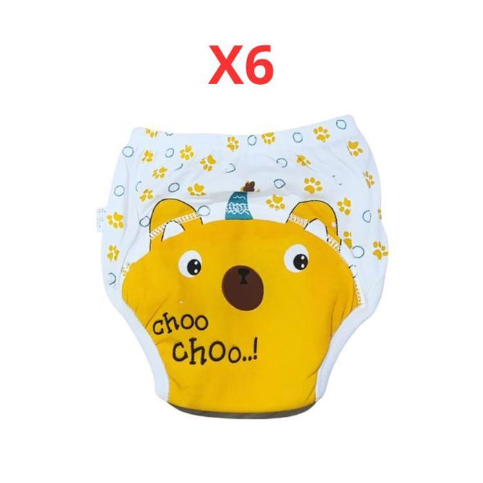 Pack de 6 culottes d’apprentissage lavables – Motifs animaux – Enfant 5 ans (110 cm)