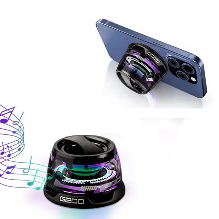 Haut-parleur Bluetooth Portable G200, éclairage RGB - Magnétique - 7 heures de Lecture - Noir