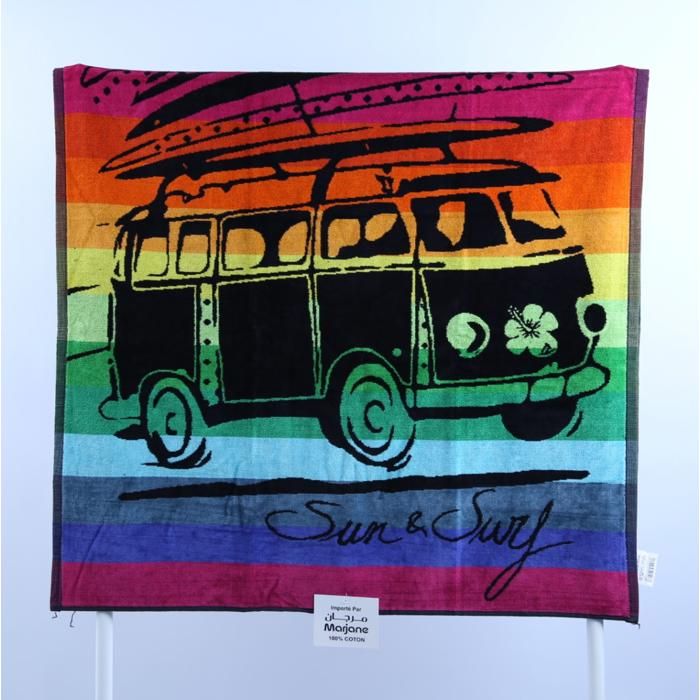 Serviette - 86 x 165 cm - 450 g/m² - 100 % Coton - Multicolore