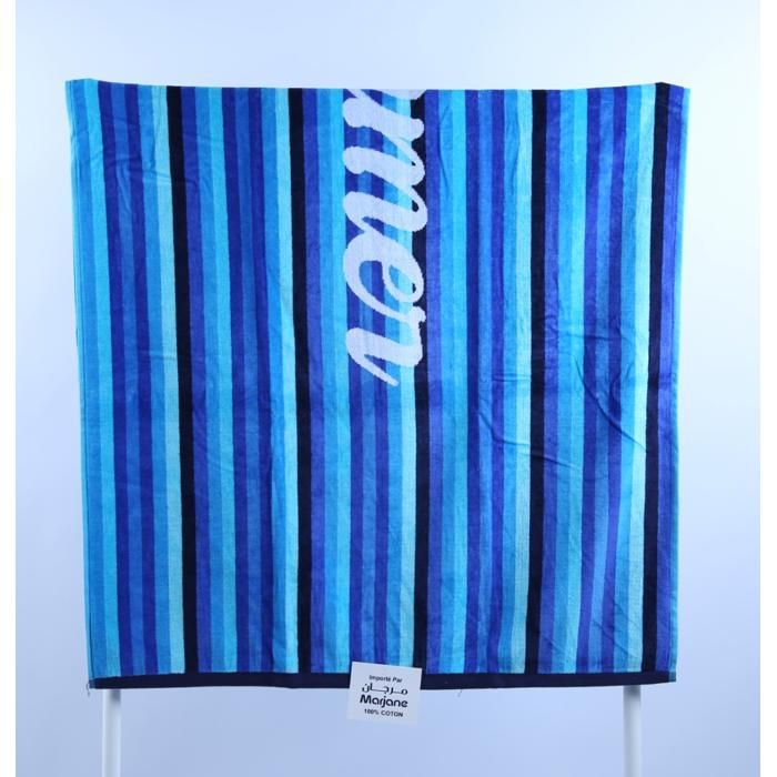 Drap de Plage 86 x 165 cm – 450 g/m² – 100 % Coton