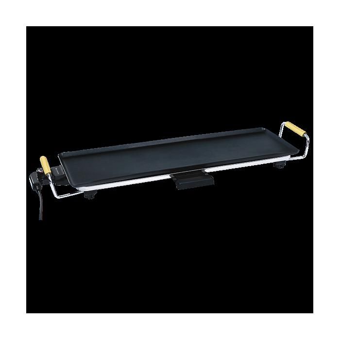 Plancha Électrique - LAMACOM - 70 cm - Surface Antiadhésive - Thermostat Réglable - Bac à Graisses Amovible