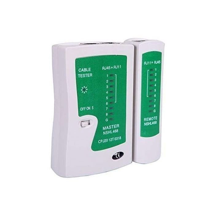 Testeur de câble réseau RJ45 et RJ11 LAN, Test RJ45 RJ11 Cat5/6 Cable