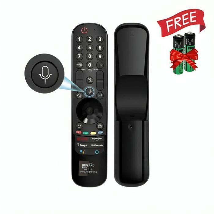 Télécommande LG Compatible Smart TV + 2 Piles Gratuit