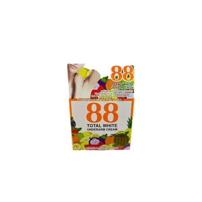 Crème Éclaircissante Aisselles - 88 TOTAL WHITE - 35g - Anti-Odeurs - Teint Unifié - Sans Parabène