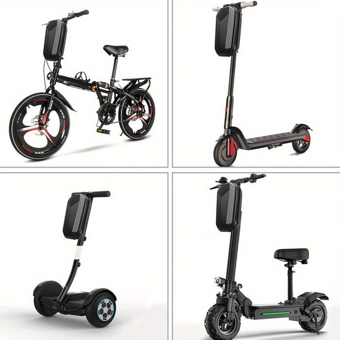 Valise Rigide pour Trottinette Électrique, Sac Avant de Haute Qualité en EVA, Sac Suspendu pour Vélo