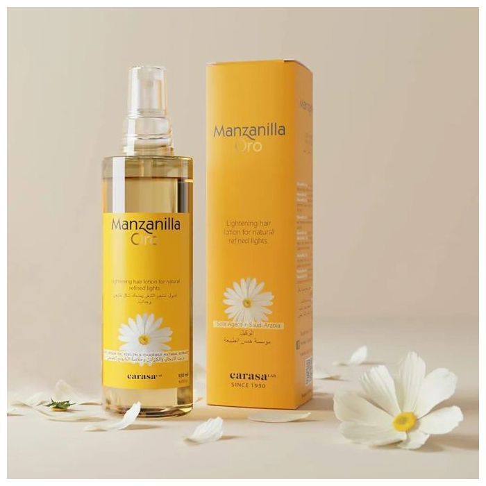 Éclaircissant capillaire - Manzanilla Oro - 180 ml - Extrait de camomille - Pour tous types de cheveux