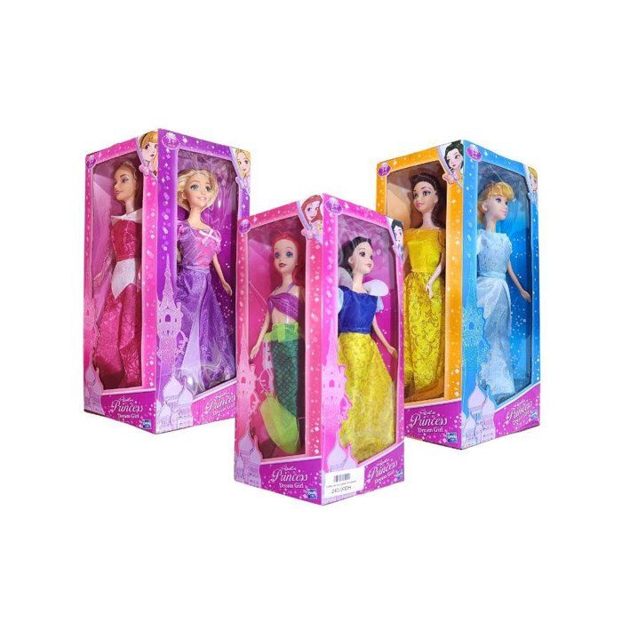 Coffret 6 poupées Princesses  de haute qualité
