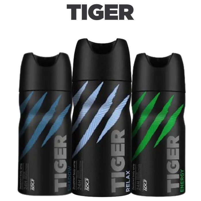 Coffret trio Tiger 150 ml (Energy, Relax, Shadow)