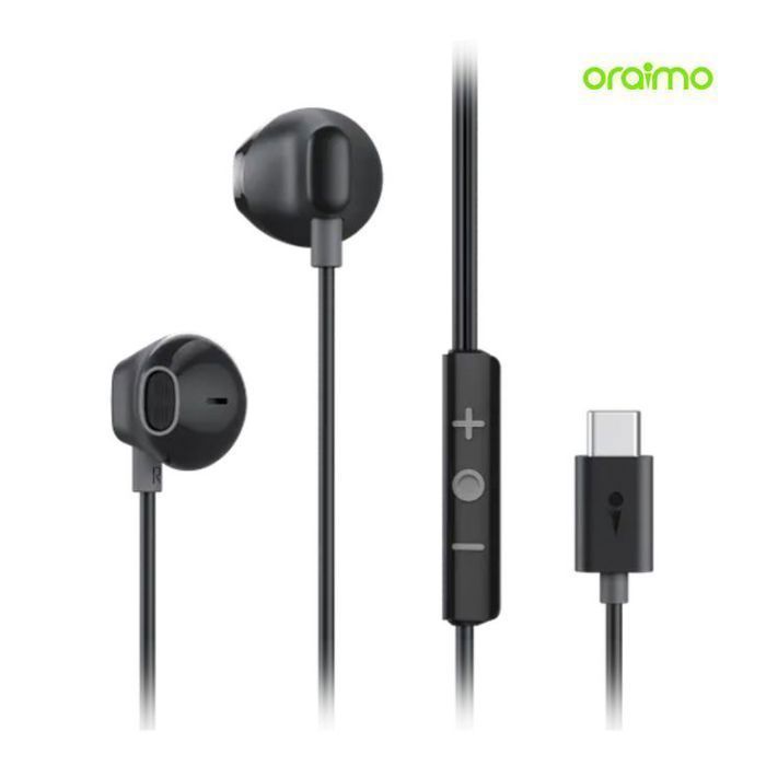 Oraimo - Écouteurs Filaire Halo Airy Type-C – Confort Semi-Intra-Auriculaire et Son Premium