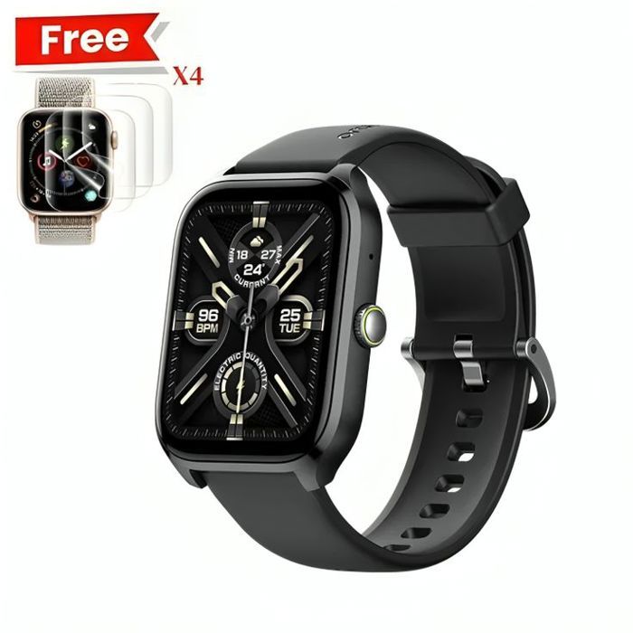 Smart Watch Oraimo 5 Lite OSW-804 Noir Original + 4 Incassable Gratuit