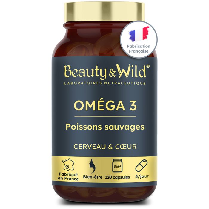 OMÉGA 3 - 2000mg d’Huile de Poissons Sauvages, Riche en EPA/DHA Made in France