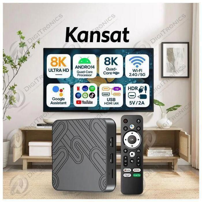 Tv Box Z8 Pro Android Tv 8K Ultra HD, Android 14, WiFi 5G, Google Assistant