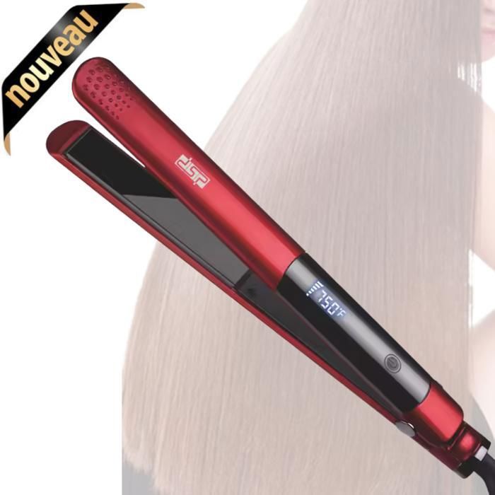 Lisseur Professionneen céramique à température Stable, cheveux lisses et doux 480-750 F DSP10183