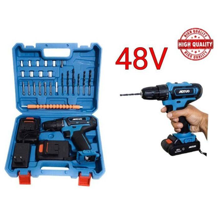 Perceuse Visseuse Électrique Sans Fil - 48V - 2 Vitesses - 30 Accessoires - Batterie Lithium