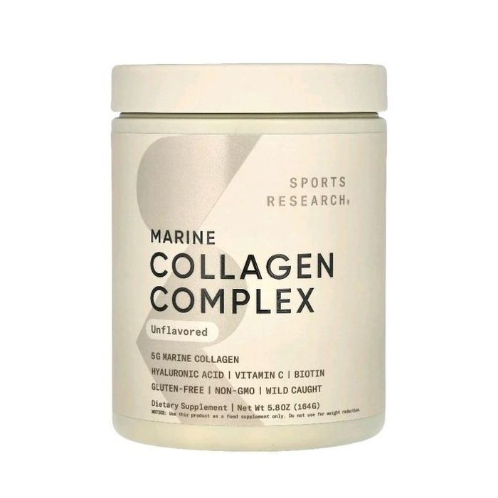Complexe marin de collagène de Sports Research sans saveur (collagène marin complexe sans goût)