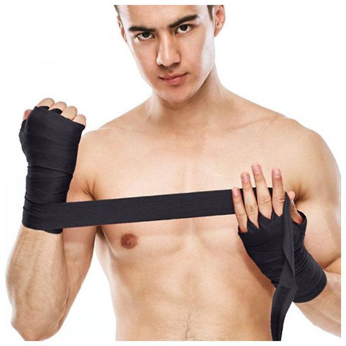 Bandes de Boxe Semi Elastique Bandage de Boxe Sangles de Soutien pour Poignets