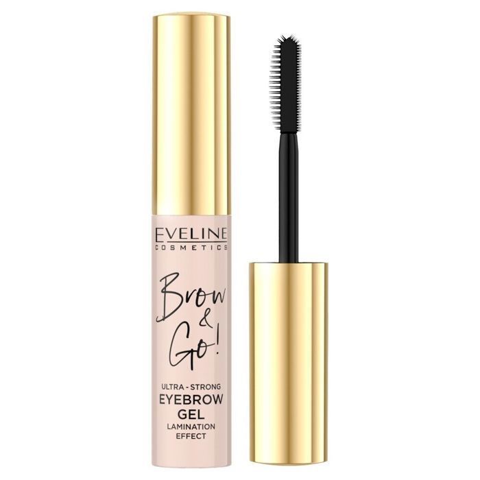 Gel Fixateur Sourcils - EVELINE - Brow & Go - Ultra-Résistant - Effet Laminé - Noir