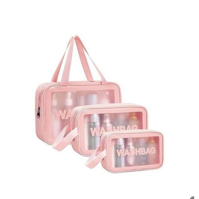 Trousse de Maquillage - Non spécifié - Pack de 3 - Rose - Imperméable - Durable