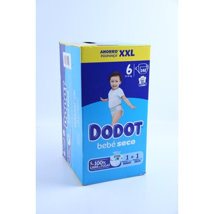 Couches Dodot Baby Dry T6 (13-18 kg) 140 unités