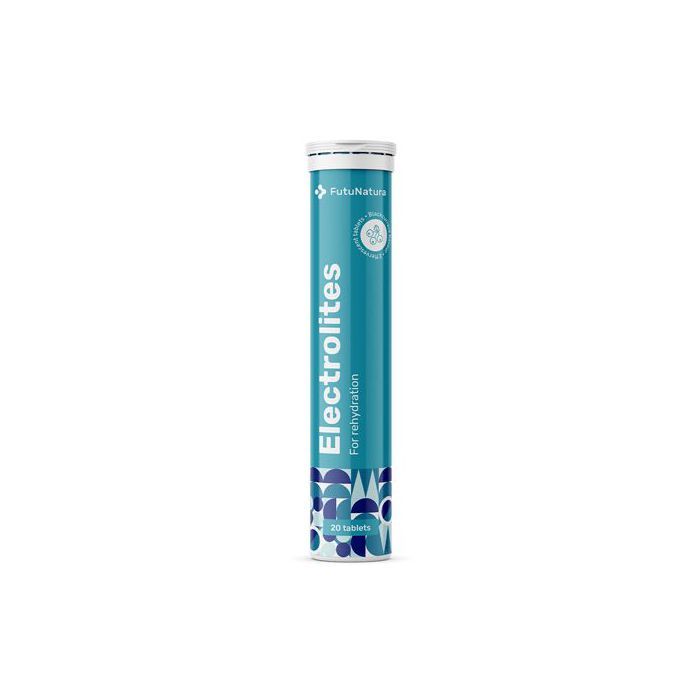 Électrolytes - 20 comprimés effervescents, hydratation du corps - Made in Slovenia