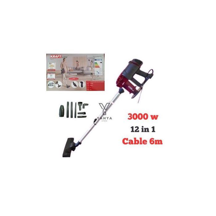 Kraft line  Aspirateur 12 en 1 à main 3000W //à fil, technologie sans sac cyclonique
