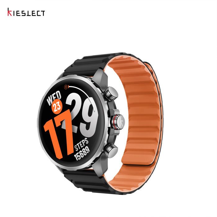 Montre Connectée - KIESLECT - Kr 3 - GPS Précis - Écran AMOLED 1.5" - Autonomie 13 jours - Étanchéité - 5 ATM