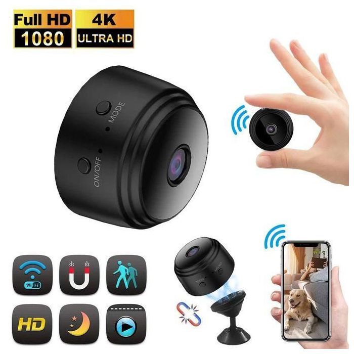 Caméra espion - GENERIC - Mini caméra HD 1080P - Vision nocturne - Alarme de détection de mouvement - Sans fil