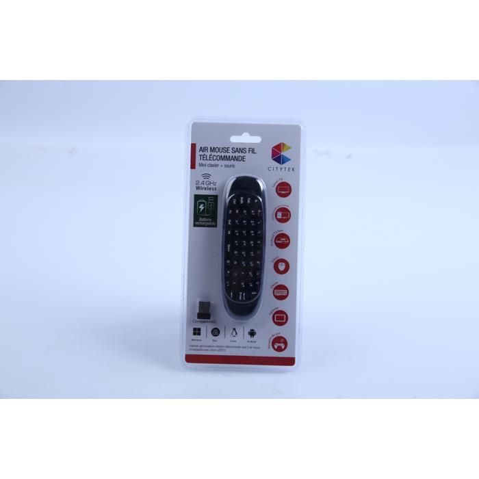 Citytek - Télécommande clavier Air Mouse MF109380