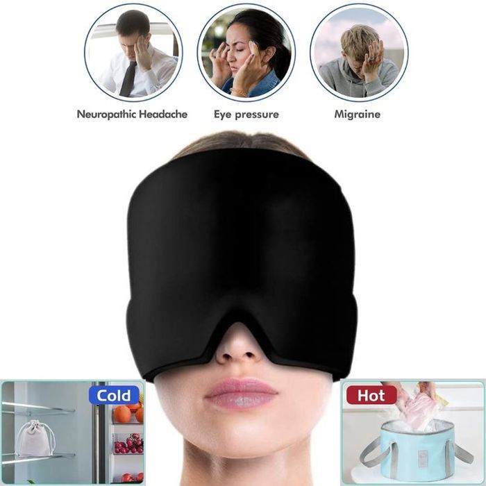 Bonnet anti-migraine avec glace – Soulagement rapide - Couleur aléatoire