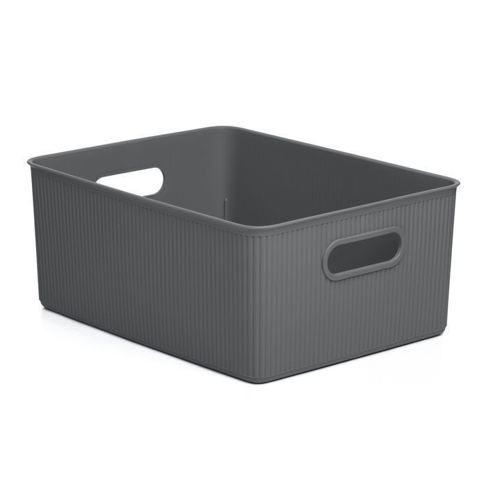 Panier de rangement - Baobab - M - 5L - Gris anthracite - Design minimaliste