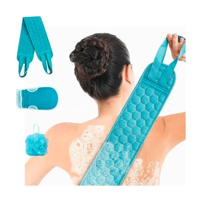 3 pièces Serviettes De Bain Multifonctionnel,brosse douce, salle de bain, hôtel, Couleur aliatoire