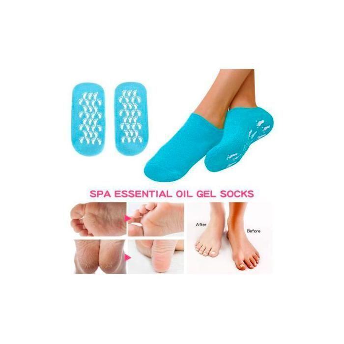 Chaussettes hydratantes pour pieds secs et craquelés pour femmes et hommes, couleur aliatoire