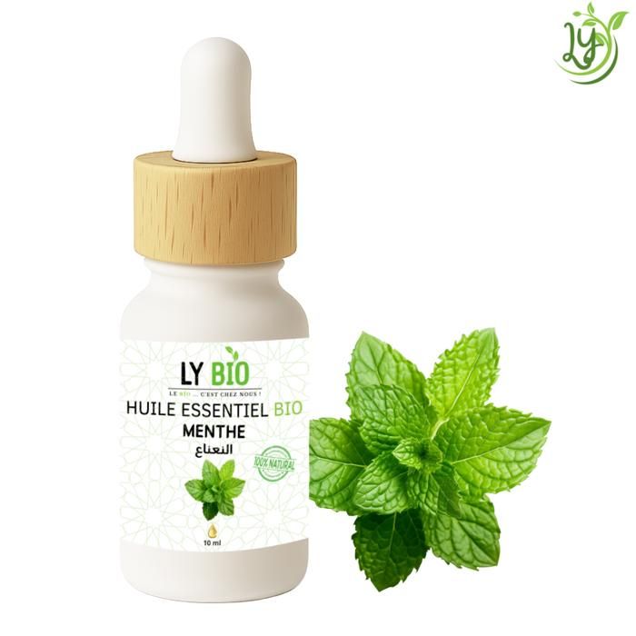 Huile essentielle - LYBIO - Menthe poivrée - 10ml - Tonifiante - Rafraîchissante - Anti-douleurs