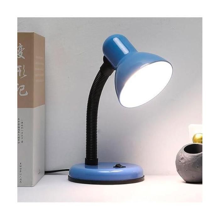 Lampe de bureau à tête réglable avec tuyau flexible – Lampe de lecture 3 modes d’éclairage – Couleur aléatoire
