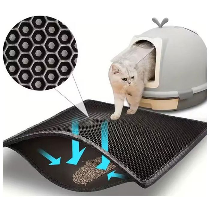 Tapis de bac à litière, tapis de toilette pour chat 35x30cm