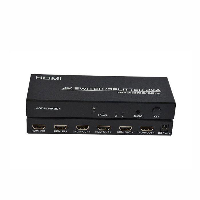 HDMI Switch / Splitter 2 in 4 out 4K HDMI Switch / Splitter
