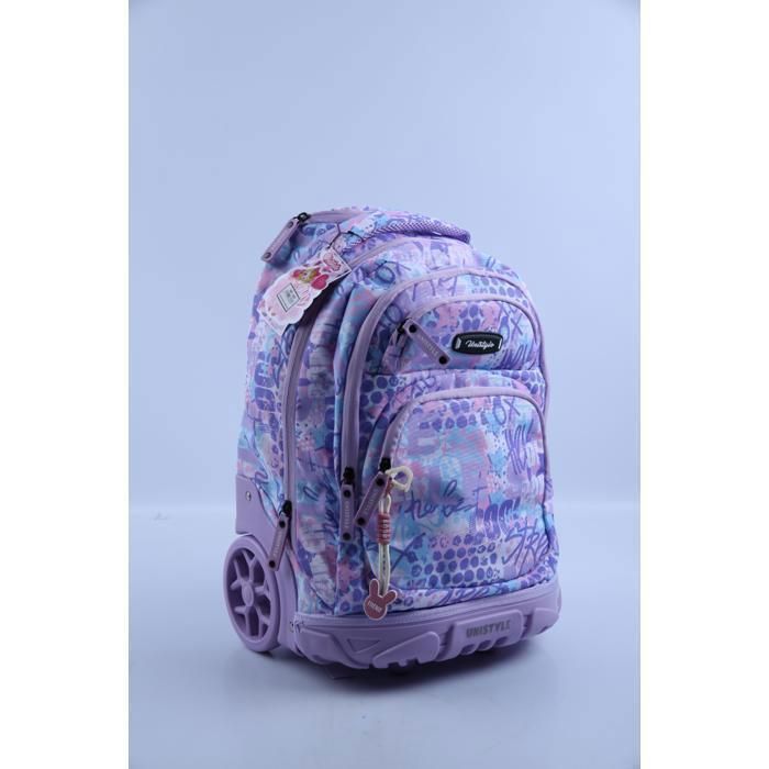 Trolley 45cm 3 poches Moyenne Roue Fille assortiment 2