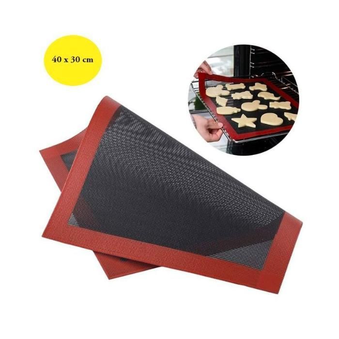 Tapis de Cuisson en Silicone Professionnel 40x30 cm – Antiadhésif & Réutilisable pour Pâtisserie