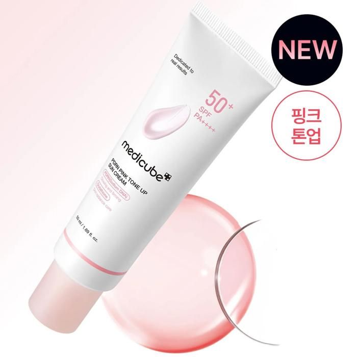 MEDICUBE PDRN Pink Tone Up Sunscreen SPF50+ PA++++ 50ml