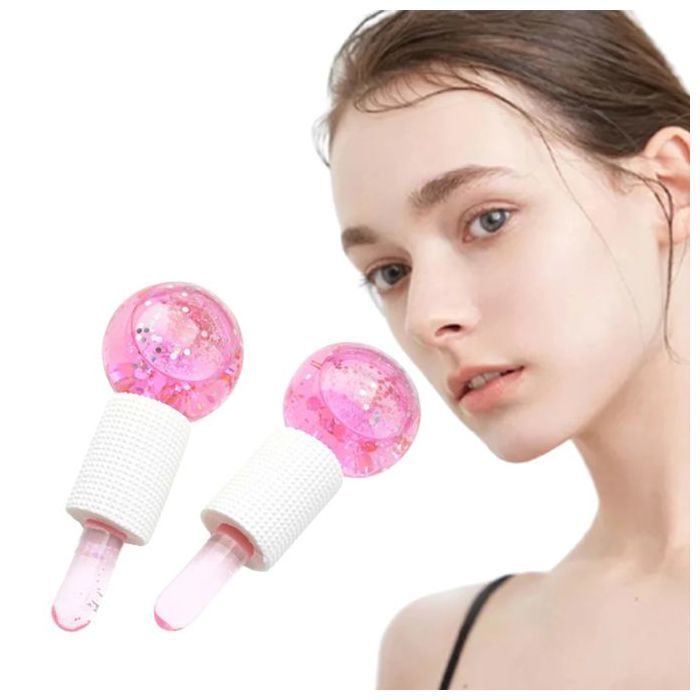 ICE BALL- BOULES DE CRISTAL POUR MASSAGE DE VISAGE ET DES YEUX