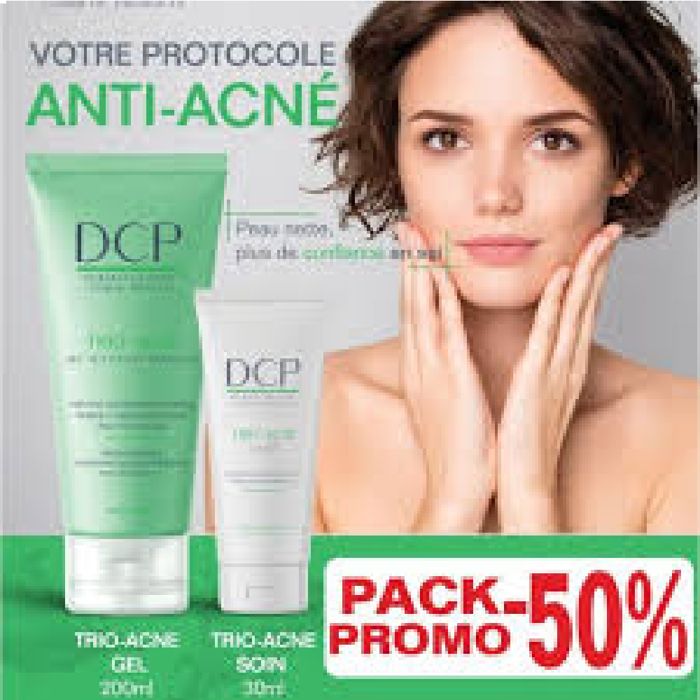 DCP PACK PROTOCOLE ANTI-ACNE DCP TRIO ACNE SOIN SKI 30ML + TRIO ACNE GEL NETTOYANT 200ML