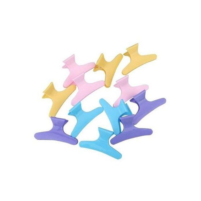 12 pinces à griffes Multicolores de Cheveux