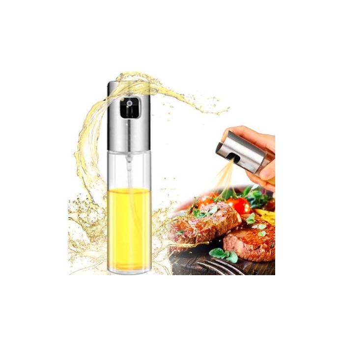 Vaporisateur d'Huile Spray Huile et vinaigre Bouteille d'huile en Verre 100ml