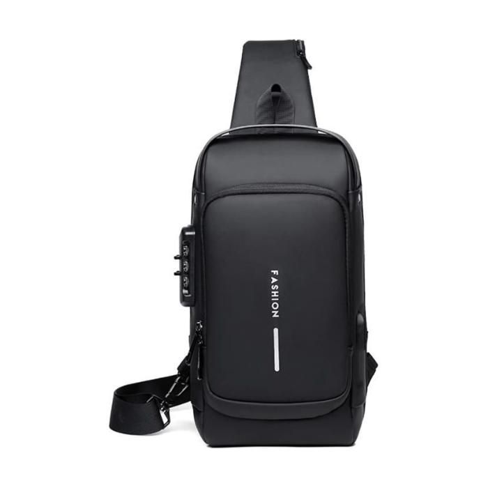 Sac de Sport - FANDARE - Sacoche Bandoulière Homme - USB - Hydrofuge - Résistant aux Déchirures