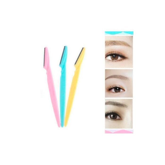 Kit de rasoirs pour sourcils et visage, pour femme (3 pièces)