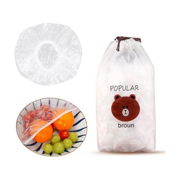 100 Pièces Sacs de Conservation des Aliments avec 1 Sac de Rangement