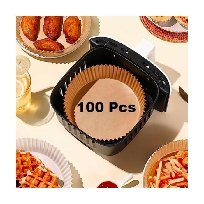100pcs Papier De Cuisson Pour air fryer, Pour Friteuse À Air 16X4.5CM